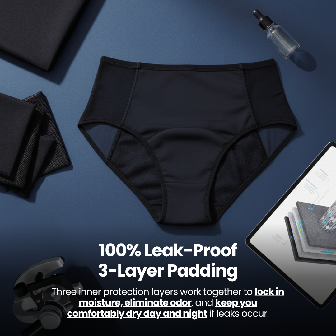 ComfyGuard™ Pelvic Floor Support & 100% Leak-Proof Underwear